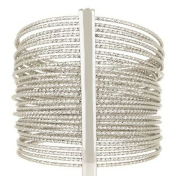 Diamond Cut Bangles Bracelet - Picture 2 of 2